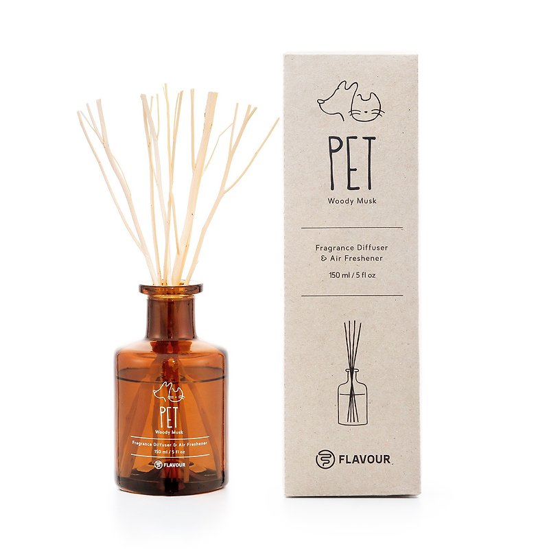【FLAVOUR】 PET | Fragrance Diffuser | Woody musk (simple new packaging) - น้ำหอม - น้ำมันหอม 