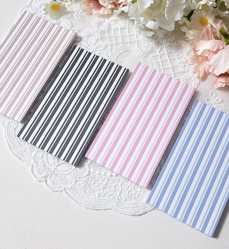 Mini Stripe Chop Paper - 貼紙 - 紙 