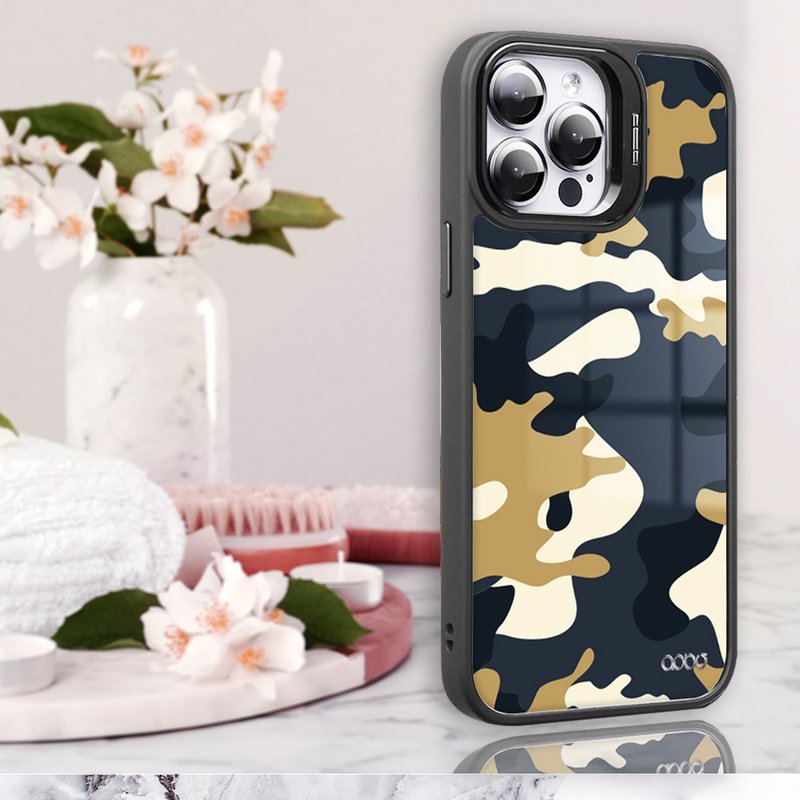 apbs iPhone 全系列 軍規防摔合金框隱形立架手機殼-迷彩 - 手機殼/手機套 - 其他材質 多色
