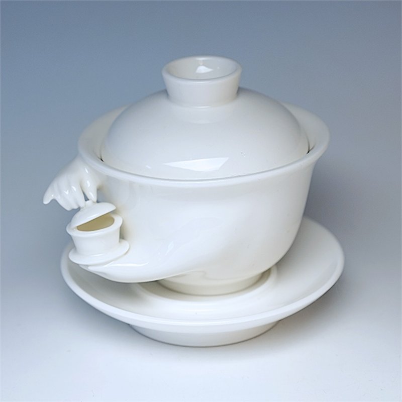 เครื่องลายคราม ถ้วย ขาว - Have a leisurely drink tea cup-cute tureen cup