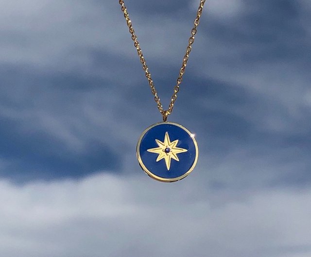 Eight pointed star on sale pendant