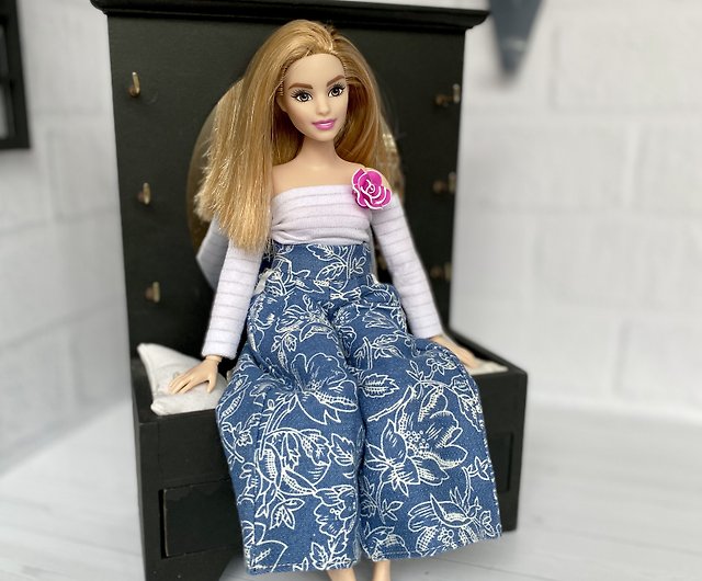 Barbie curvy doll clothes set, ready-made Barbie clothes - Shop