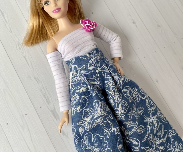 Barbie curvy doll clothes set, ready-made Barbie clothes - Shop