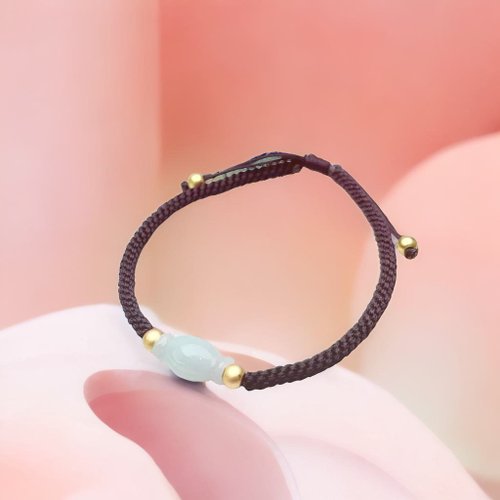 瓔珞珠寶盒 E.L.Jewelry Box 冰綠翡翠糖果編織手鍊 | 天然緬甸A貨翡翠| 送禮