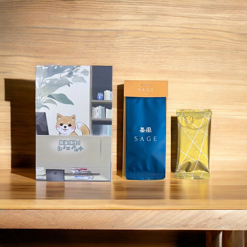 Tea By Sage Shiba Inu Powder Series 1+1 Tea Bag Cookie Combination Pack Promotion Gift Massive Discount - Tea - Paper 
