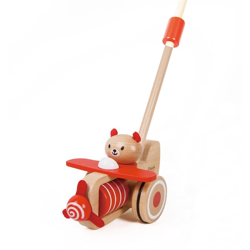 Push Coco Plane - Kids' Toys - Wood Red