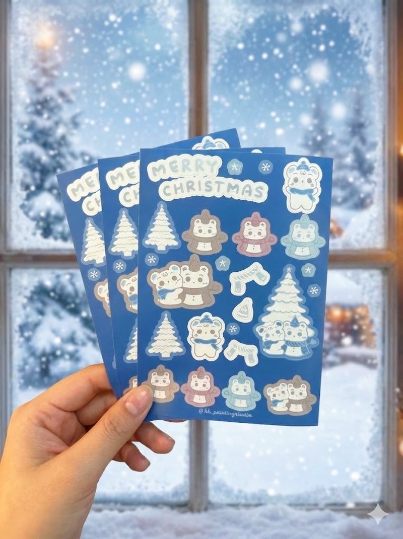 聖誕圖鑑貼紙 - 貼紙 - 防水材質 