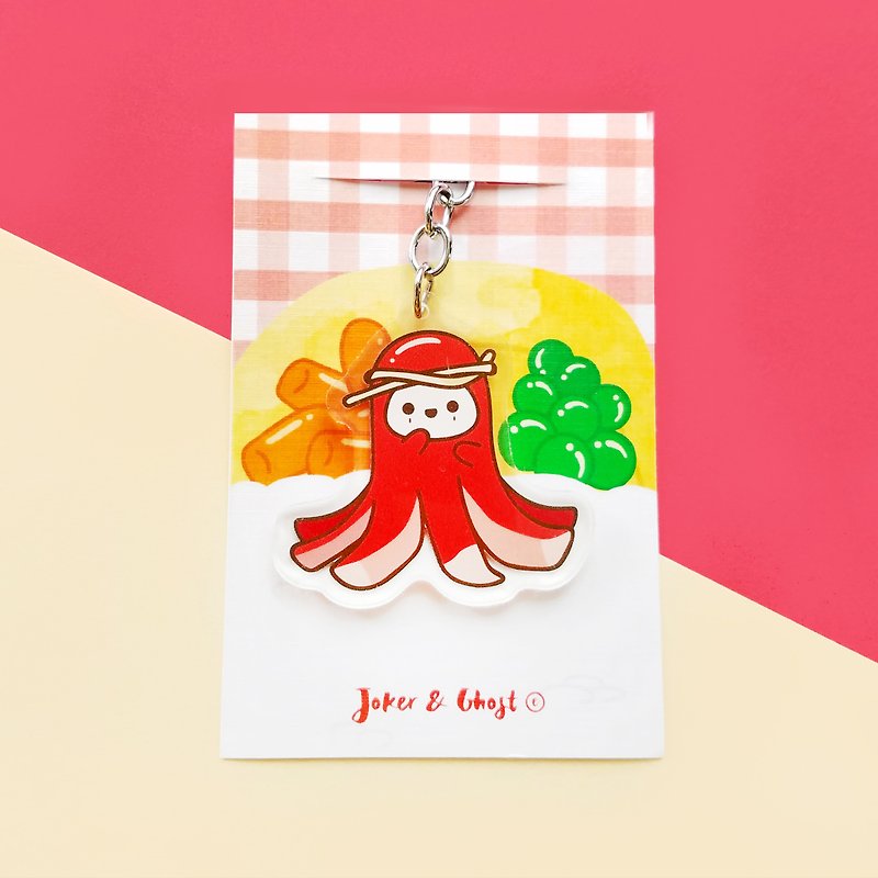 Double-sided keyring | Japanese sausage - Keychains - Acrylic Red