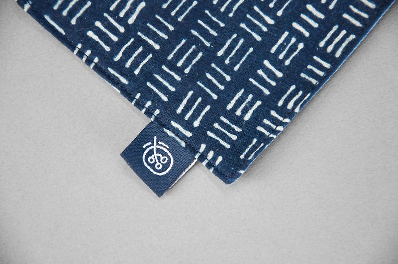 Blue coasters - Japanese tatami - ที่รองแก้ว - ผ้าฝ้าย/ผ้าลินิน สีน้ำเงิน