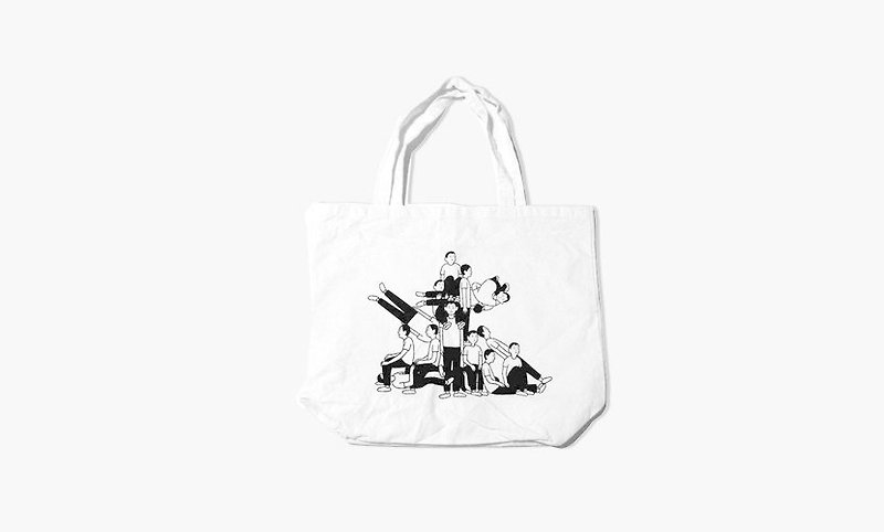 NORITAKE-PEOPLE PLAY Tote Bag - Messenger Bags & Sling Bags - Cotton & Hemp White