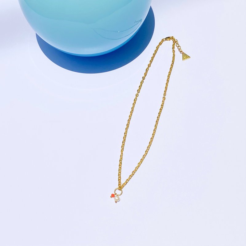 Necklace Mela Fresh Water Pearl - 項鍊 - 水晶 多色