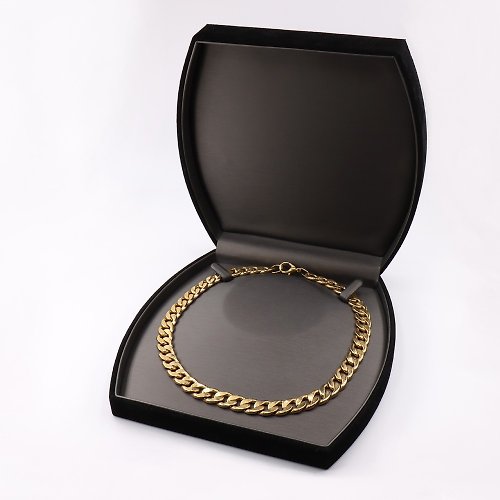 AndyBella Jewelry 圓弧車縫造型系列珠寶盒 豪華項鍊盒