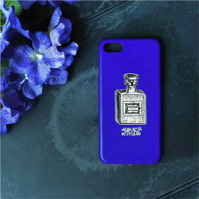 iPhoneシリーズエレガントなレトロな香水のボトルの電話ケース/保護カバー - スマホケース - プラスチック ブルー