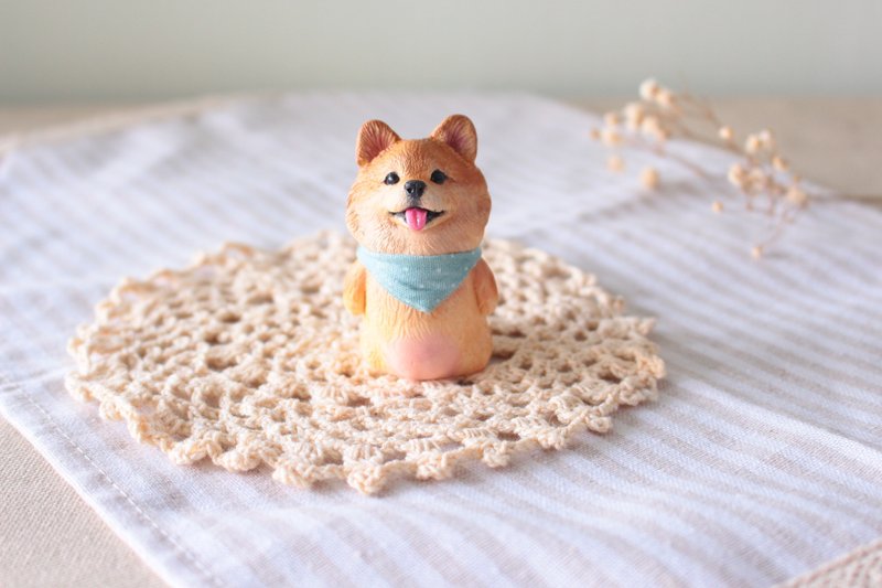 Pet doll furnishings ‧ scarf ‧ Schnauzer ‧ Pomeranian ‧ VIP - Stuffed Dolls & Figurines - Resin Multicolor