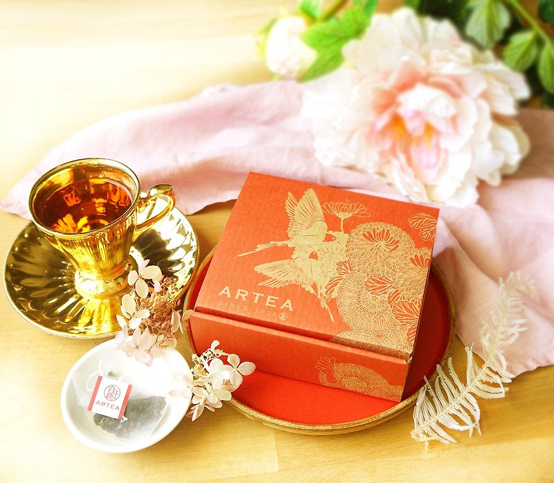 ARTEA Taiwan tea small gift box - ชา - กระดาษ สีแดง