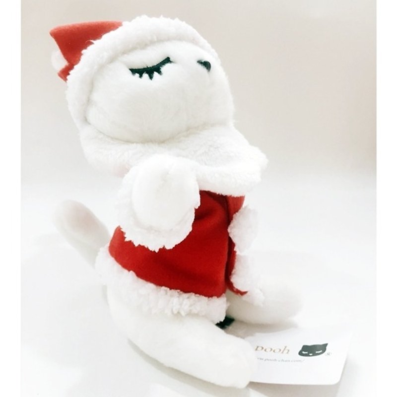 [クリスマス版]私はプーさんが大好き、ふわふわの人形のウイニー（15cm）_ホワイト - 知育玩具・ぬいぐるみ - その他の素材 ホワイト