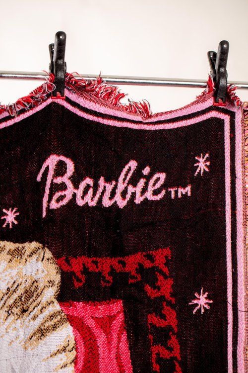 Barbie Blanket Barbie carpet second-hand vintage antiques Vintage