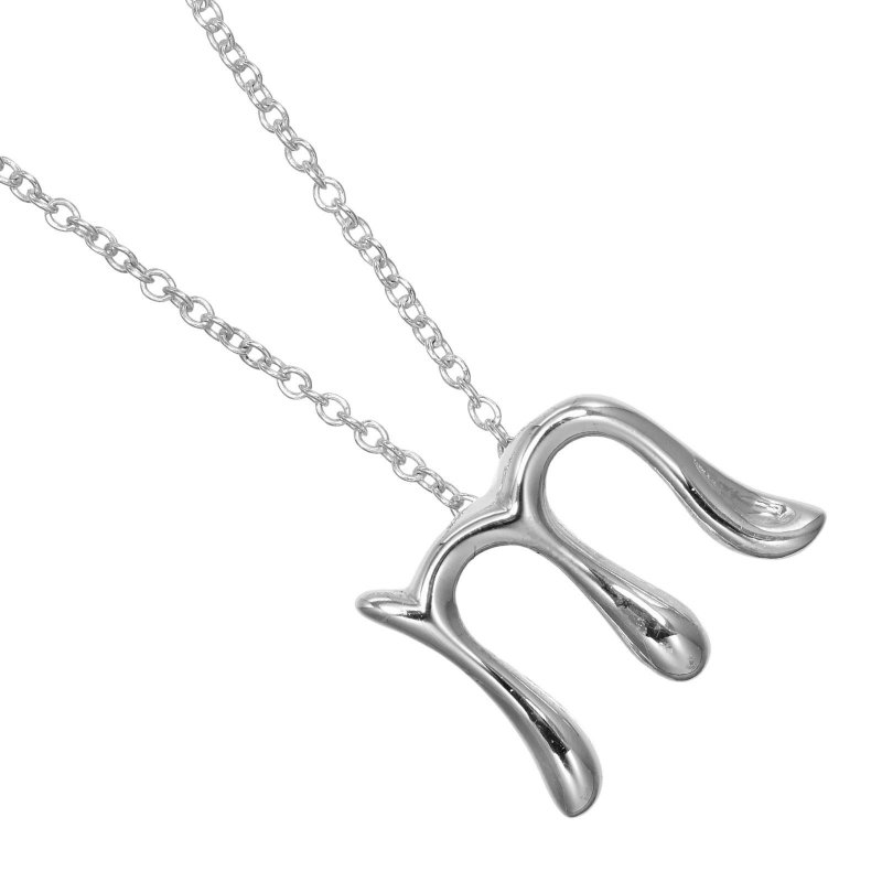 【日本直送】ティファニー TIFFANY&Co. アルファベット レターm ネックレス シルバー925 約2.2g【中古】Aランク - 項鍊 - 銀 銀色