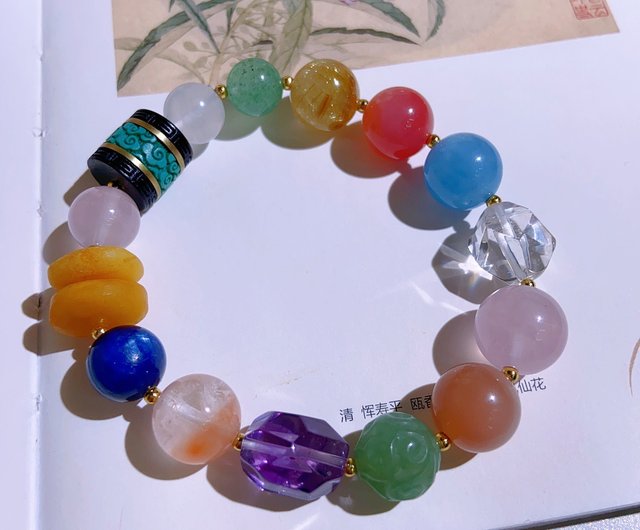 The best 13MM large particle multi-treasure bracelet with natural