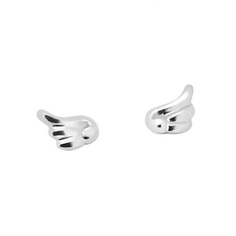 College of Science Department - small wings ear 02 - Earrings & Clip-ons - Other Metals Silver