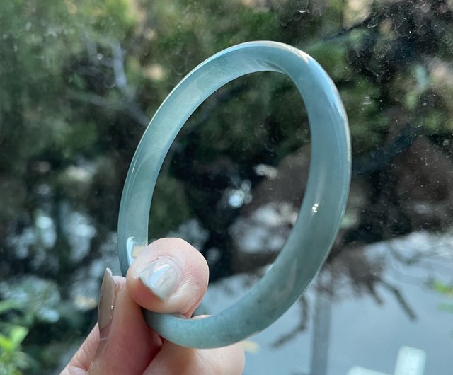 Natural Sky Ice Blue Water A Guatemala Jade Jade Bracelet