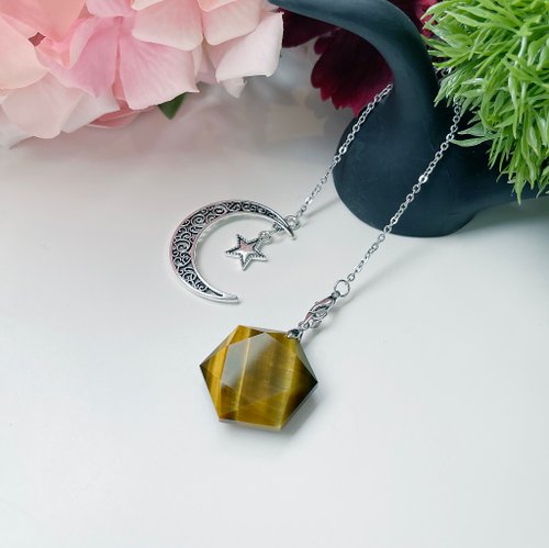 OLINA DESIGN歐林娜設計 靈擺第一專業品牌 天然水晶項鍊 六芒星吊墜 能量療癒/免運禮盒裝