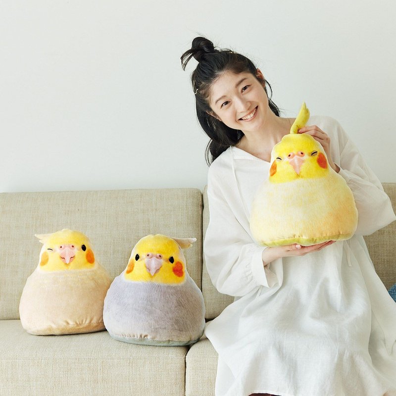 Get a New Year’s gift [YOU+MORE!] with every purchase, a cute cockatiel-shaped pillow - หมอน - เส้นใยสังเคราะห์ 