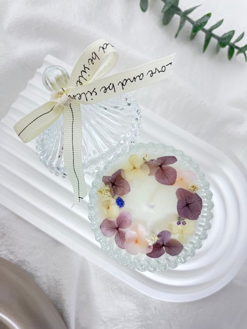 위현 handmade 花藝玻璃燭杯