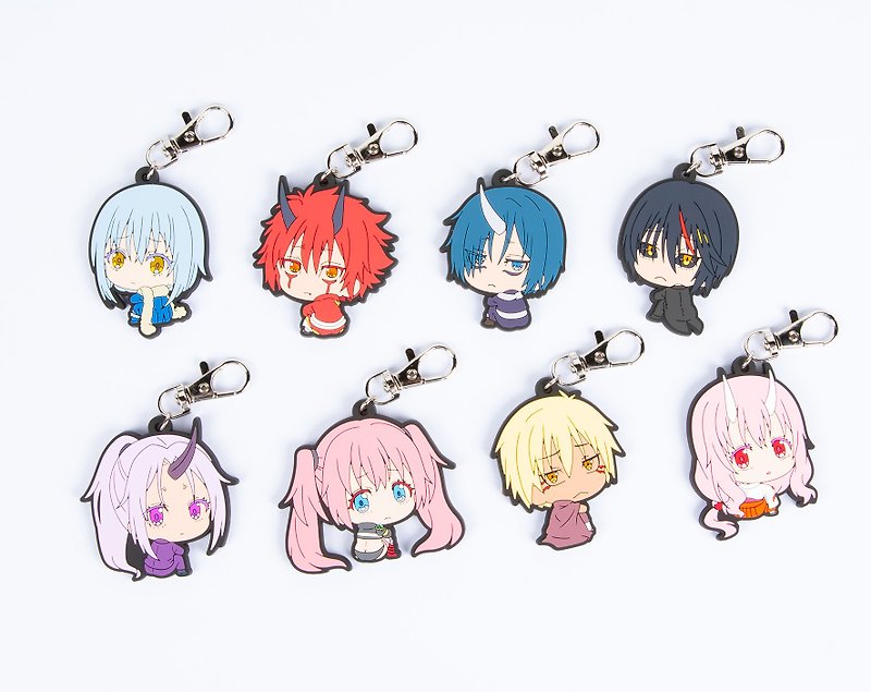 【Reincarnated Slime】Rubber key ring charm - Keychains - Silicone Multicolor