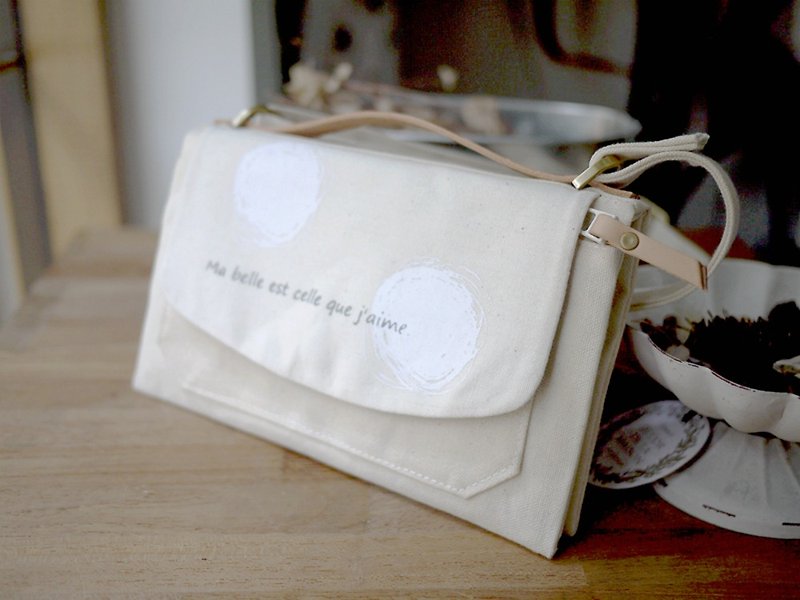 Cellphone Purse - Clutch Bags - Cotton & Hemp White