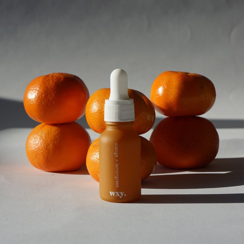 wxy Zephyr Essential Oils- Rise. (Orange + Lemongrass) - Fragrances - Glass Orange