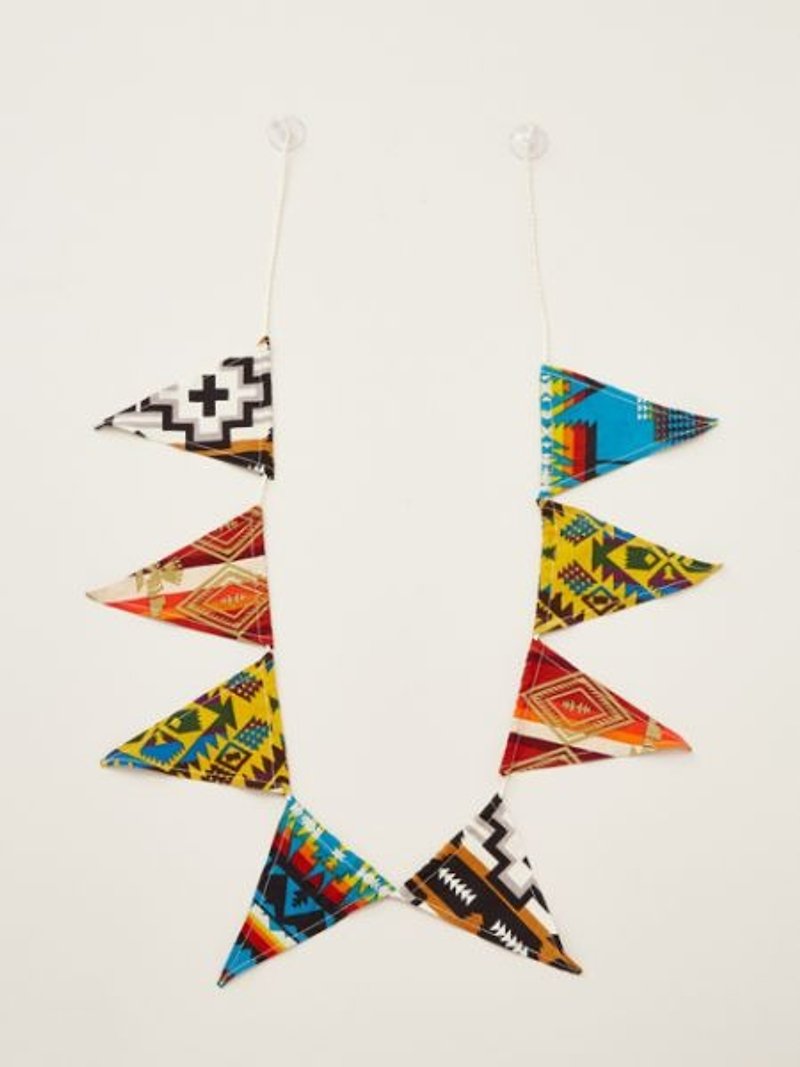 Pre-ordered ethnic Indian totem pennant ISAP7387 - Items for Display - Cotton & Hemp Multicolor