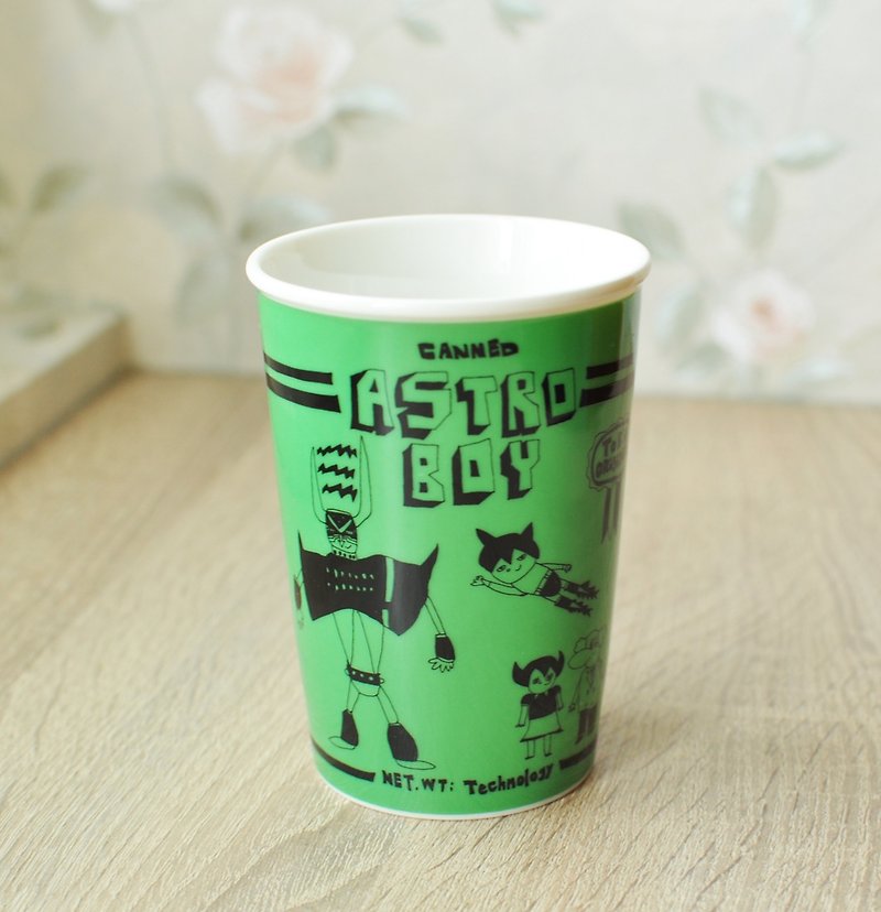 [Japan SDL] Japanese Atomic Doom Atom Ceramic Ceramic Mug / Cup / Cup - แก้ว - เครื่องลายคราม สีเขียว