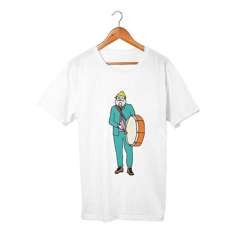 Old man #2 T-shirt - เสื้อยืดผู้ชาย - ผ้าฝ้าย/ผ้าลินิน ขาว
