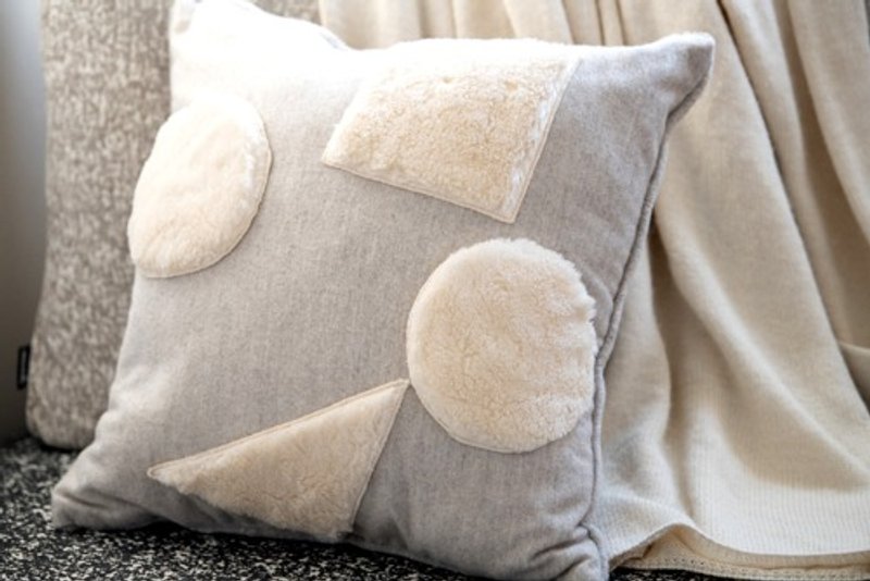 Organic cotton Fur クッションカバー【B】45㎝×45㎝ - 其他 - 木頭 