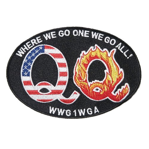 A-ONE 美國雙Q黑布底 熨斗刺繡布章 貼布 布標 燙貼 徽章 肩章 識別章