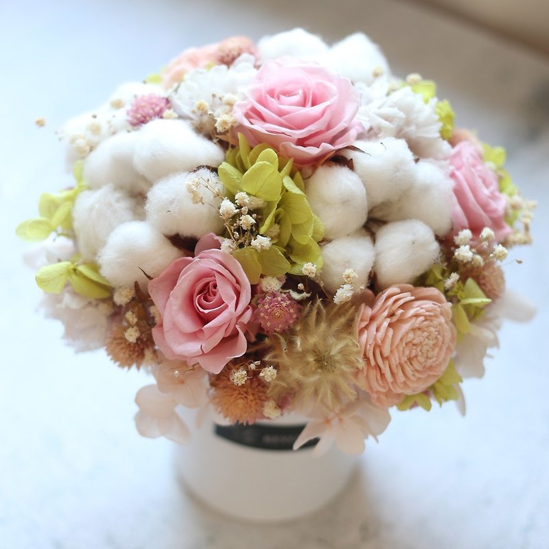 璎珞Manor*T12*Table flower pot flower / eternal flower dry flower / gift preferred / office small things - Dried Flowers & Bouquets - Plants & Flowers 