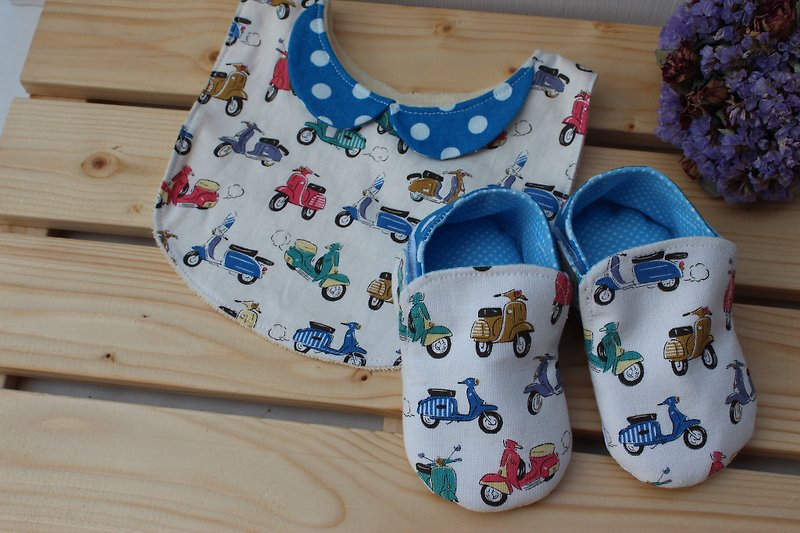 Vespa European wheat pocket full moon ceremony births baby bibs shoes + - Kids' Shoes - Other Materials Multicolor