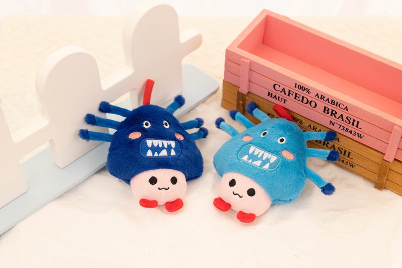 【LIFEAPP】Pet Toys/Yehye Series-Monster Yeye - ของเล่นสัตว์ - เส้นใยสังเคราะห์ สีน้ำเงิน