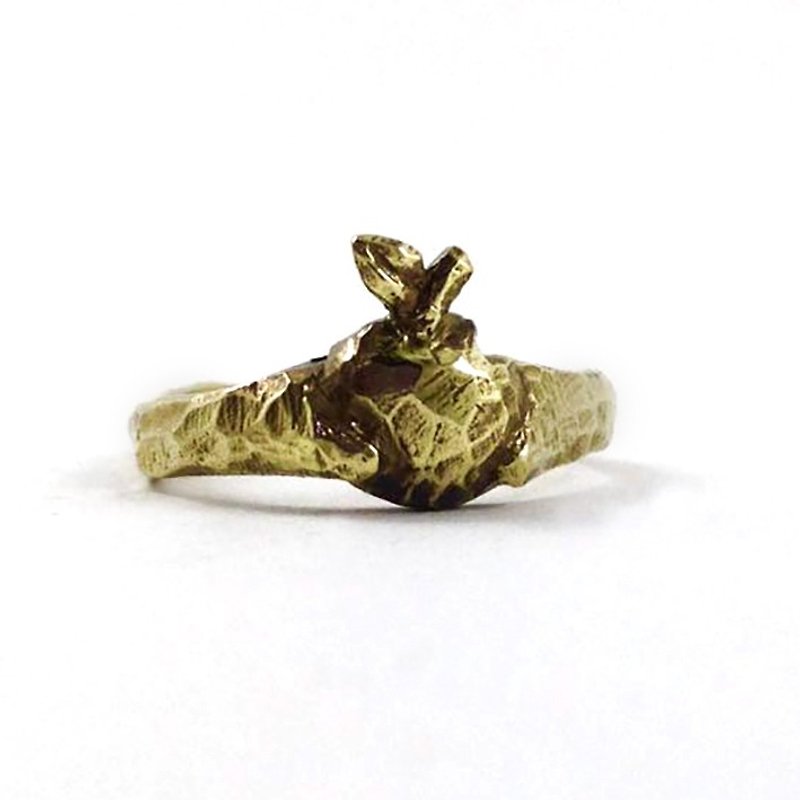 Valentine's Day gift ♥ engagement ring - แหวนทั่วไป - โลหะ สีทอง