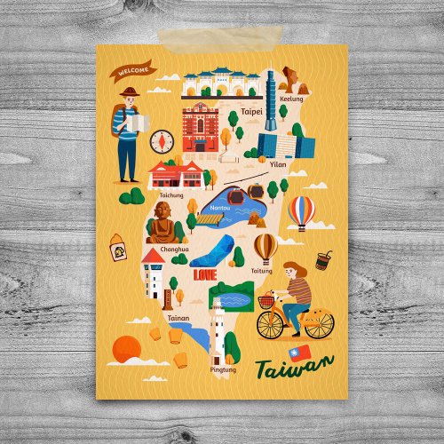 尼森設計 Nisan Design 臺灣意象 明信片 – 旅遊臺灣 D