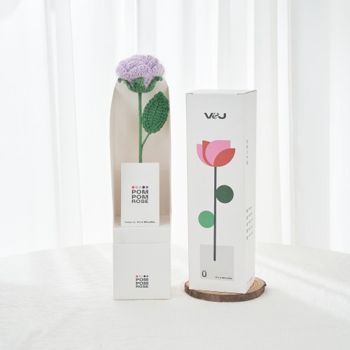 POMPOM & stuff 針織玫瑰 POMPOMROSE 守護的愛