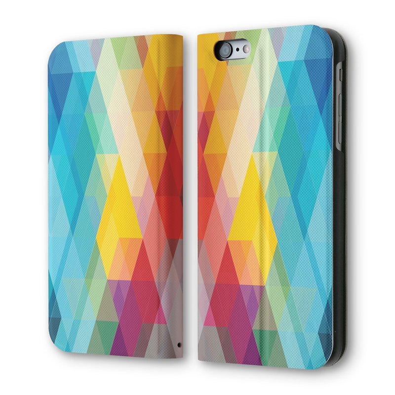 iPhone 6/6S Vertical Flip Leather Case Rhombus PSIB6S-034 - เคส/ซองมือถือ - หนังเทียม หลากหลายสี