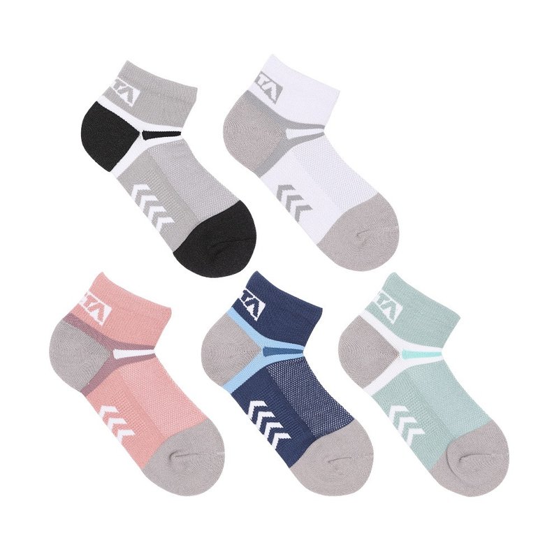 【ATTA】Pressure-relieving and soothing arch socks-pink/blue/green/grey/white - Socks - Other Materials White