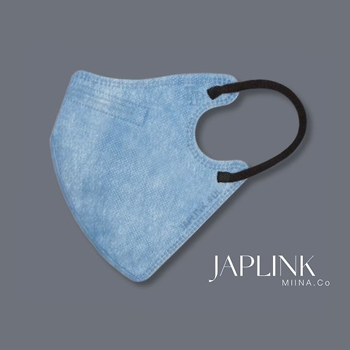 MIINA.Co x JAPLINK 【加大】JAPLINK MASK【D2 / N95】 立體口罩-霧霾藍
