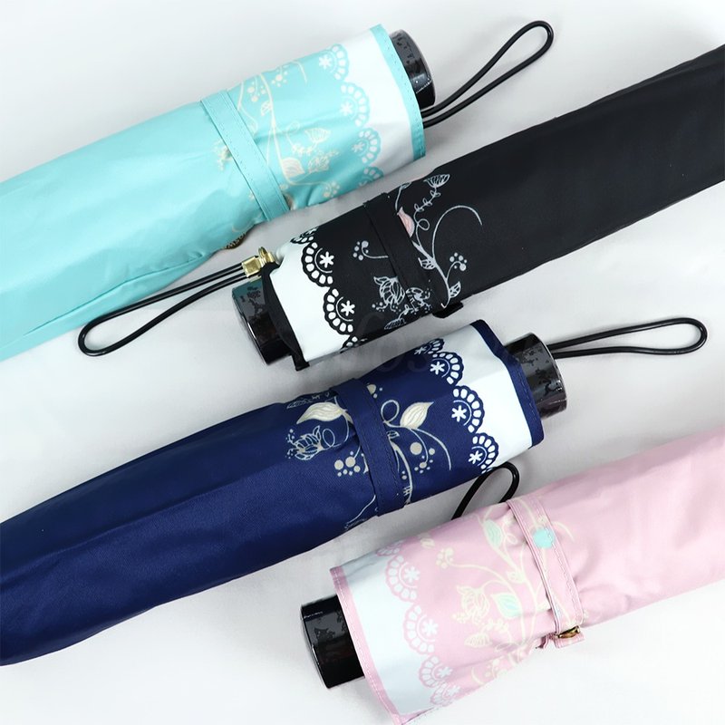 [Japanese and elegant] Anti-break and windproof butterfly fracture umbrella/MIT cooling cloth‧Cultural and creative collection edition - Umbrellas & Rain Gear - Polyester Multicolor