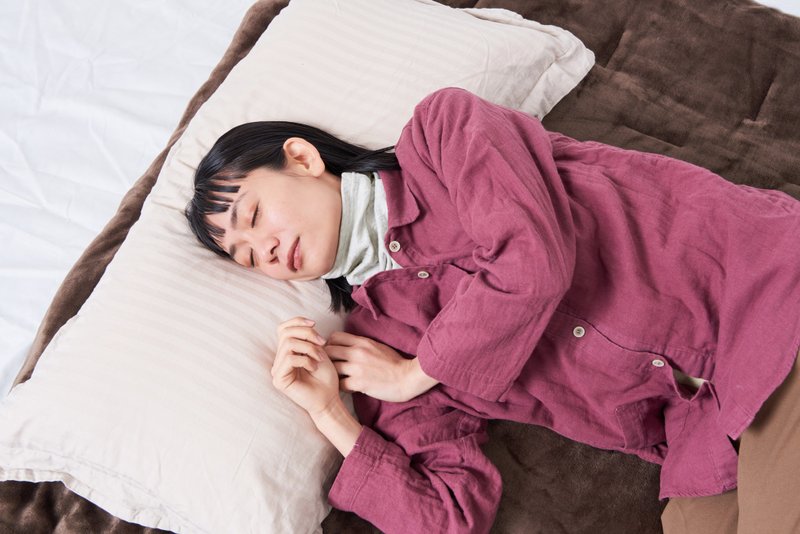 日本製 CHARM オーガニックコットン タートル ネックウォーマー - 絲巾 - 棉．麻 灰色