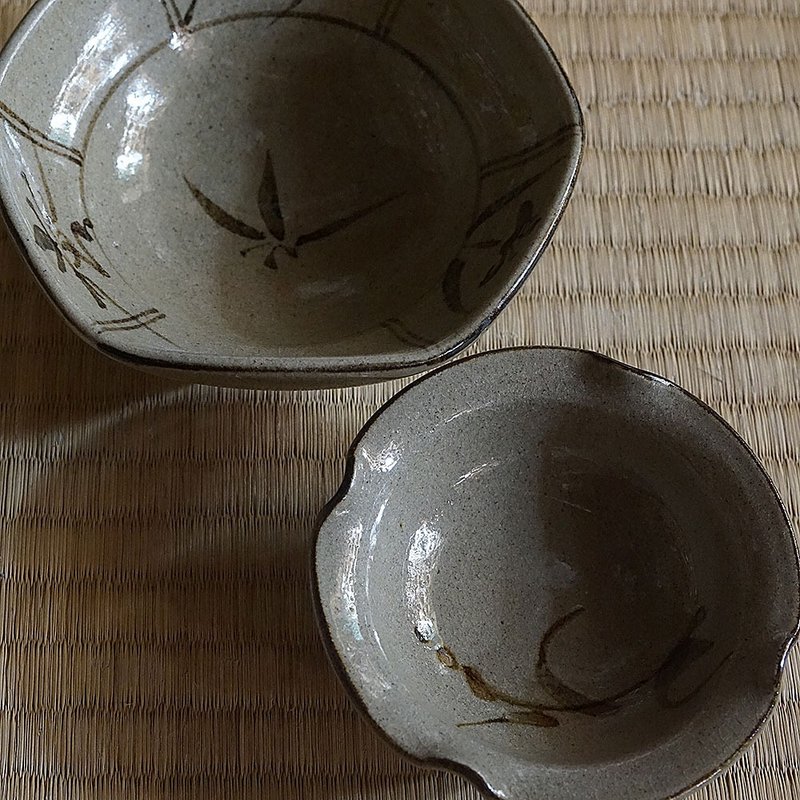 繪唐津缽 - 碟子/醬料碟/醬油碟 - 陶 