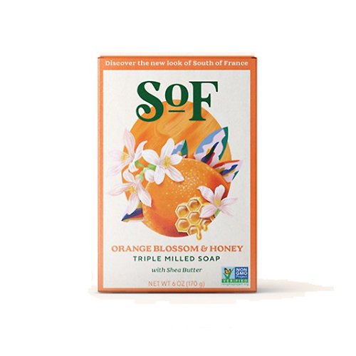South of France 南法馬賽皂 盒損品 South of France 南法馬賽皂 橙花蜂蜜 170g(全新登場)