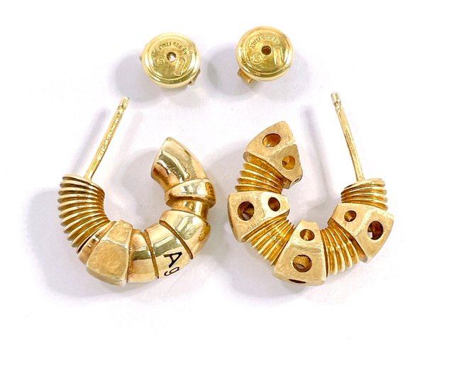 日本直送 中古美品】ボッテガヴェネタ BOTTEGAVENETA ピアス スレッド